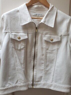 Bianca Nygard White Jean Jacket - Stretch